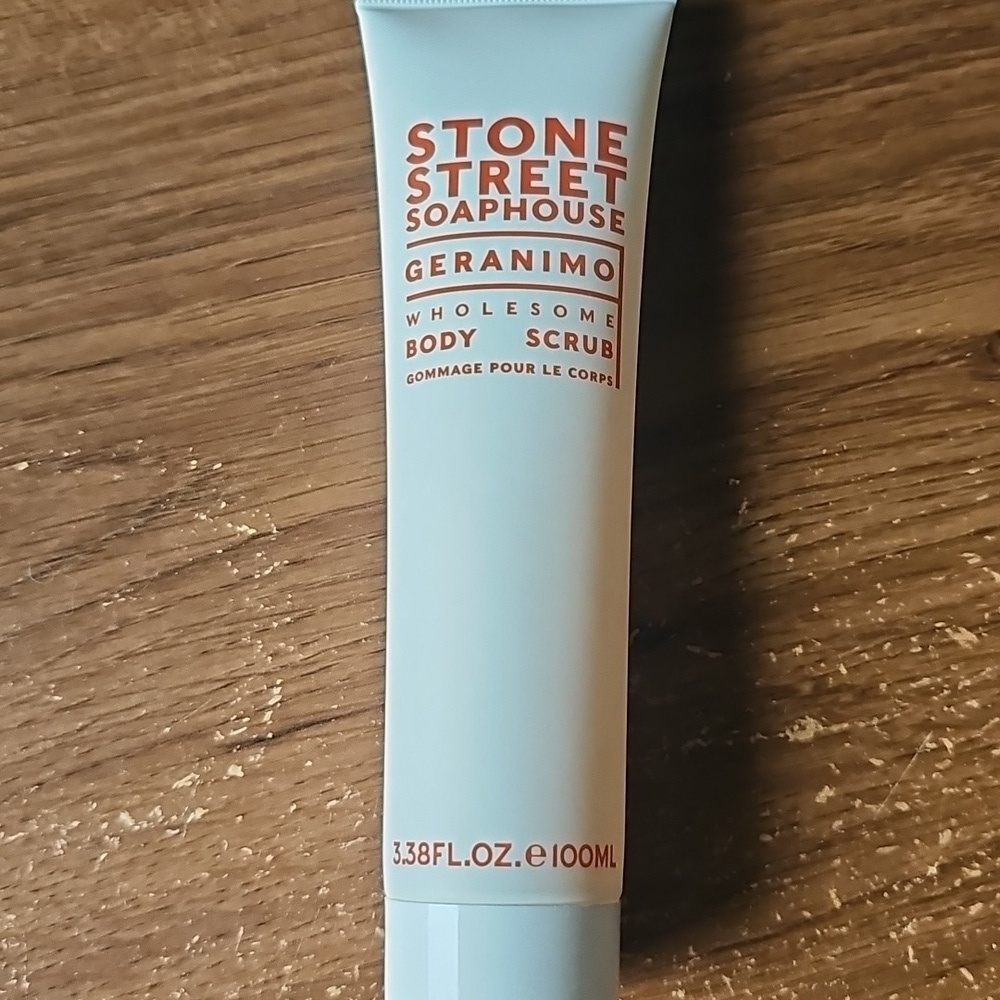 NEW Stone Street Soaphouse Geranimo Wholesome Body Scrub 100 mL Geranium Pumice